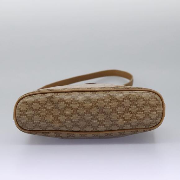 CELINE Macadam Canvas Shoulder Bag Pvc Leather Beige - Picture 9 of 13